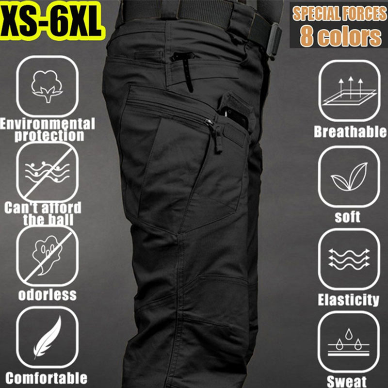 Fishing Pants Waterproof - Erkek Taktik Kargo Pantolon 6XL Artı